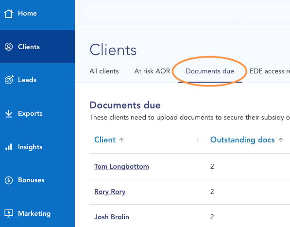DocumentsDue DocumentsDue